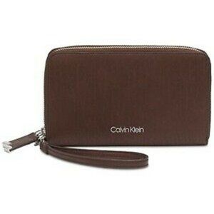 NWT Calvin Klein  Brown Clutch Women's Wallet Walnut Z